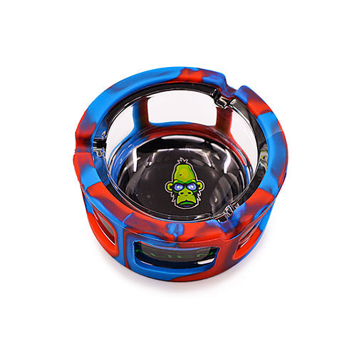 Space King Glass Ashtray w/ Silicone Sleeve (Box of 6)