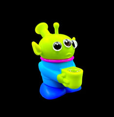 Silicone Water Pipe - Mini Alien (4.5")