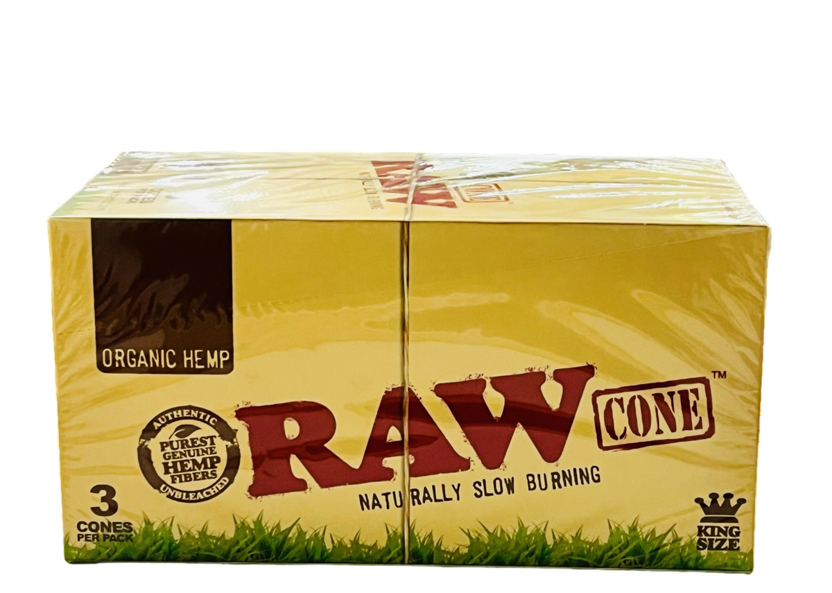Raw Cone Organic Hemp - Naturally Slow Burning King Size
