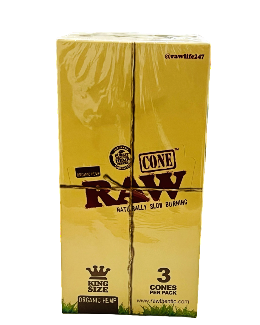 Raw Cone Organic Hemp - Naturally Slow Burning King Size