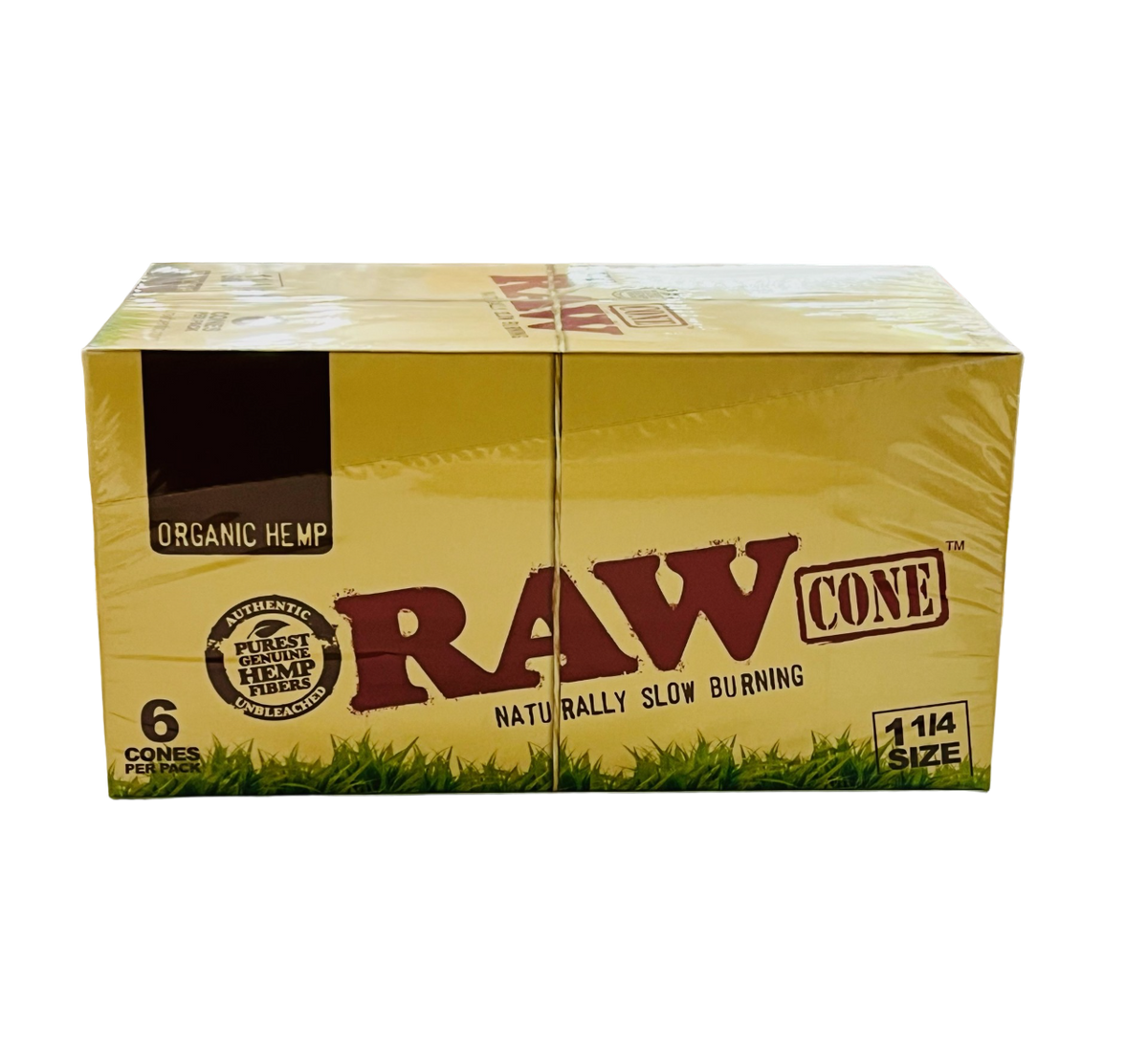 Raw Cones - Naturally Slow Burning Organic Hemp 1 1/4 Size