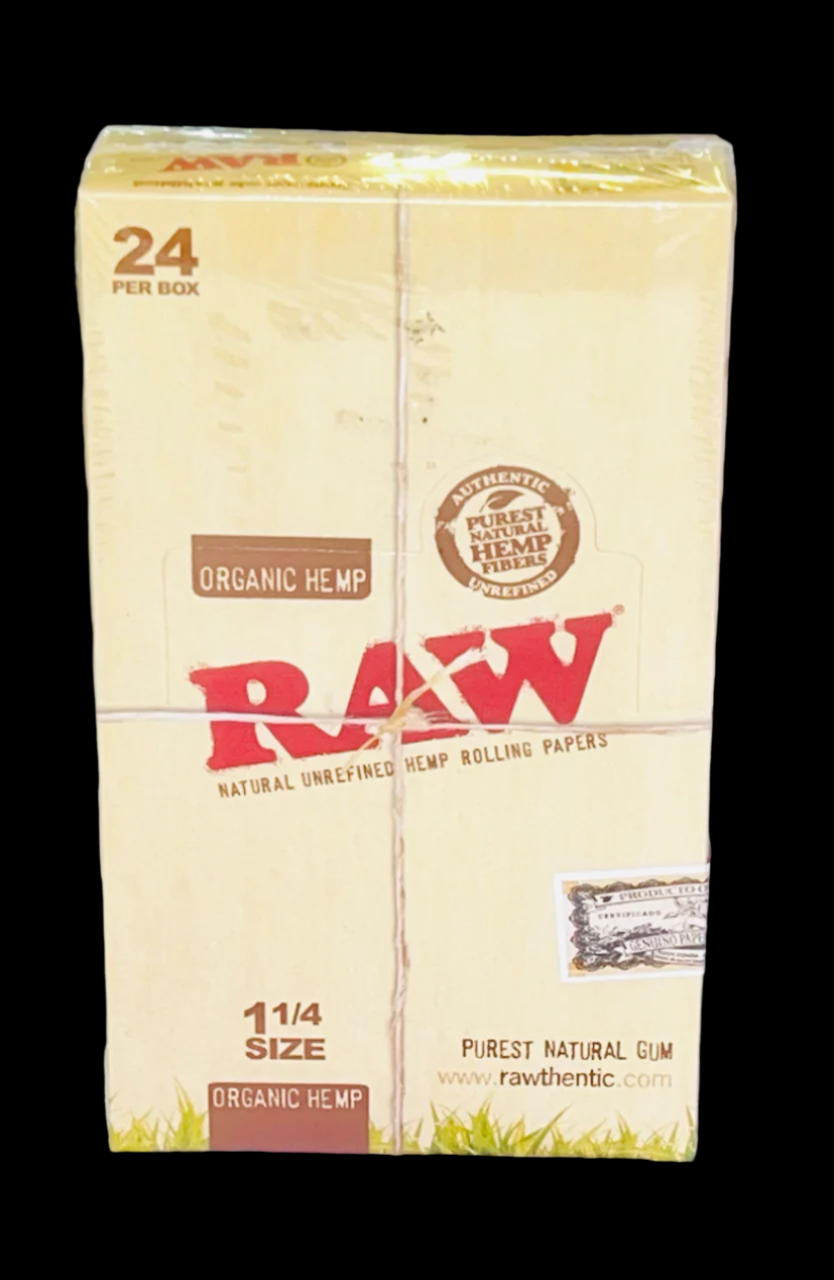 Raw Organic Hemp - Natural Unrefined Hemp Rolling Papers 1 1/4 Size