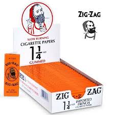 Zig - Zag Slow Burning Cigarette Papers 1 1/4 size Gummed